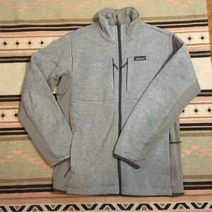 Patagonia Men’s Gray Full zip grey gray jacket cover coat pockets 21” x 28”
